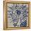 Indigo Sunflower-Chariklia Zarris-Framed Stretched Canvas