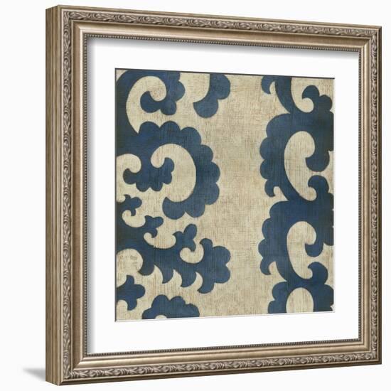 Indigo Suzani III-Chariklia Zarris-Framed Art Print