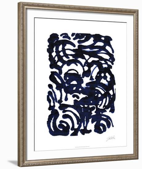 Indigo Swirls II-Jodi Fuchs-Framed Limited Edition