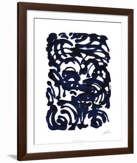 Indigo Swirls II-Jodi Fuchs-Framed Limited Edition