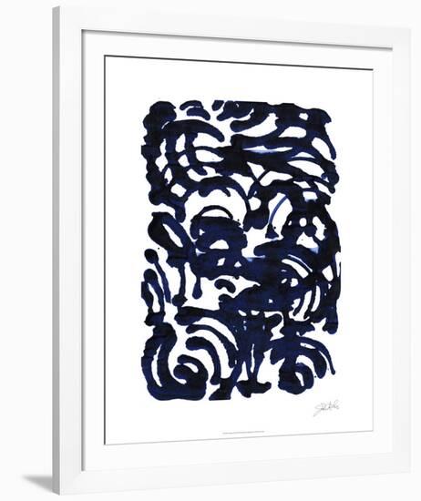 Indigo Swirls II-Jodi Fuchs-Framed Limited Edition