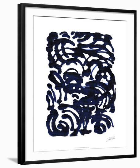 Indigo Swirls II-Jodi Fuchs-Framed Limited Edition