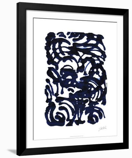 Indigo Swirls II-Jodi Fuchs-Framed Limited Edition