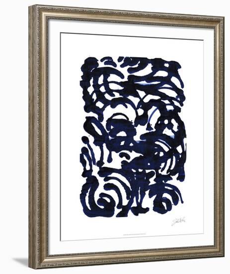 Indigo Swirls II-Jodi Fuchs-Framed Limited Edition