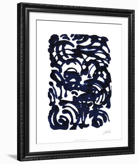 Indigo Swirls II-Jodi Fuchs-Framed Limited Edition