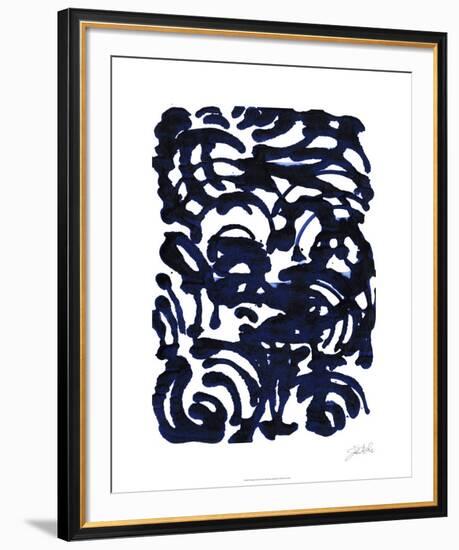 Indigo Swirls II-Jodi Fuchs-Framed Limited Edition