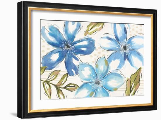 Indigo Tones I-Veronique Charron-Framed Art Print