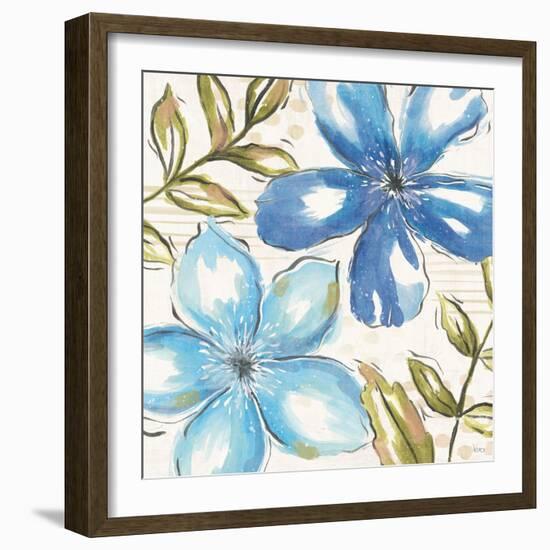 Indigo Tones III-Veronique Charron-Framed Art Print