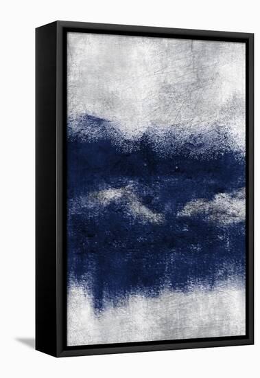 Indigo Tones Panel C-Kimberly Allen-Framed Stretched Canvas