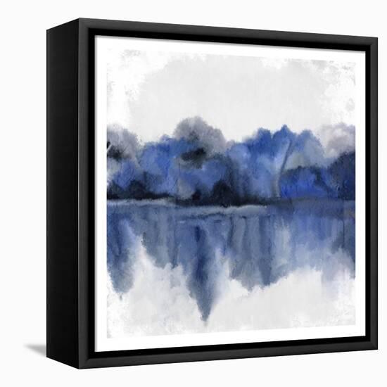 Indigo Trees-Kimberly Allen-Framed Stretched Canvas