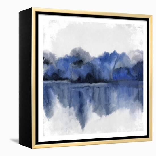 Indigo Trees-Kimberly Allen-Framed Stretched Canvas