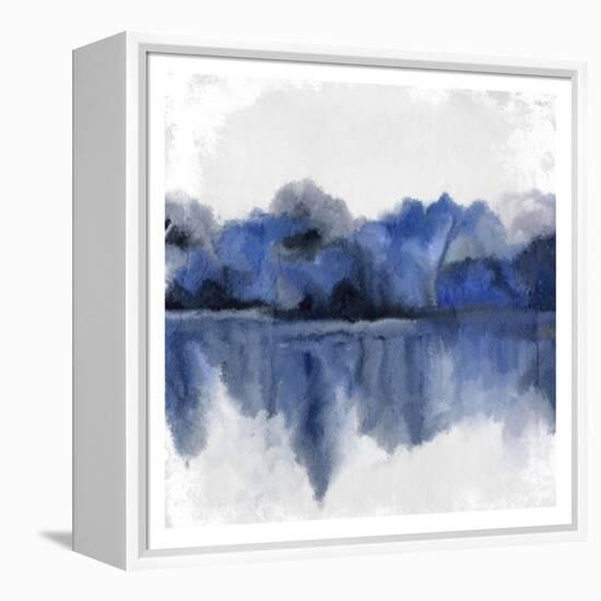 Indigo Trees-Kimberly Allen-Framed Stretched Canvas
