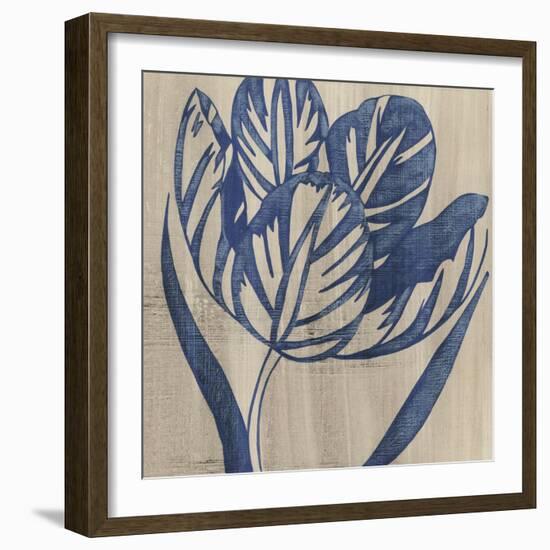 Indigo Tulip-Chariklia Zarris-Framed Art Print