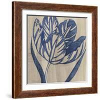 Indigo Tulip-Chariklia Zarris-Framed Art Print