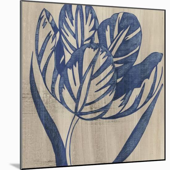 Indigo Tulip-Chariklia Zarris-Mounted Art Print