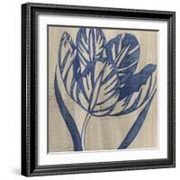 Indigo Tulip-Chariklia Zarris-Framed Art Print