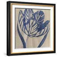 Indigo Tulip-Chariklia Zarris-Framed Art Print