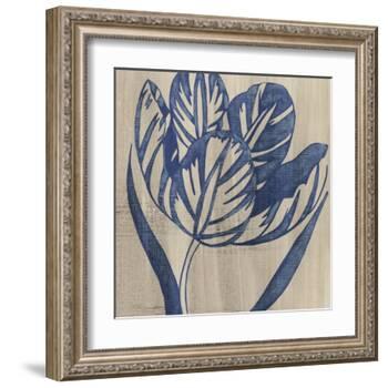 Indigo Tulip-Chariklia Zarris-Framed Art Print