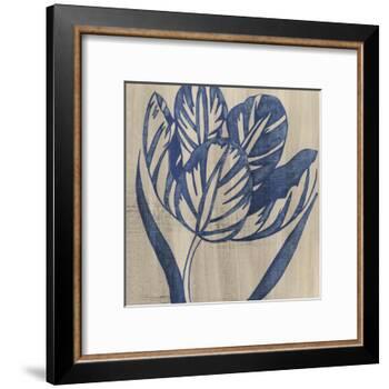 Indigo Tulip-Chariklia Zarris-Framed Art Print