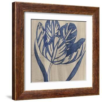 Indigo Tulip-Chariklia Zarris-Framed Art Print