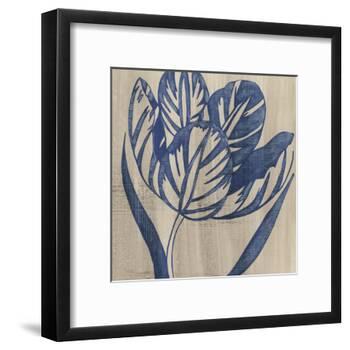 Indigo Tulip-Chariklia Zarris-Framed Art Print