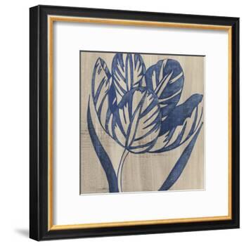 Indigo Tulip-Chariklia Zarris-Framed Art Print