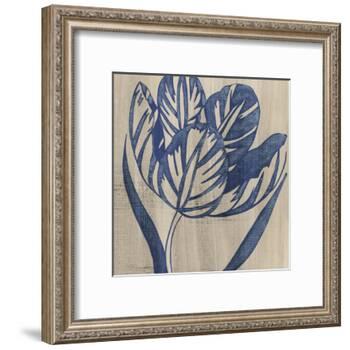 Indigo Tulip-Chariklia Zarris-Framed Art Print