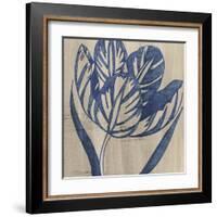 Indigo Tulip-Chariklia Zarris-Framed Art Print