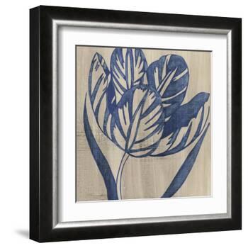 Indigo Tulip-Chariklia Zarris-Framed Art Print