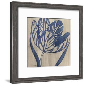 Indigo Tulip-Chariklia Zarris-Framed Art Print