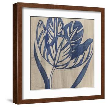Indigo Tulip-Chariklia Zarris-Framed Art Print