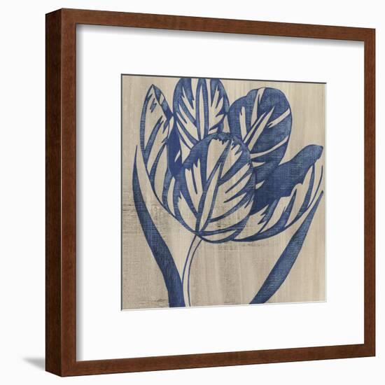 Indigo Tulip-Chariklia Zarris-Framed Art Print