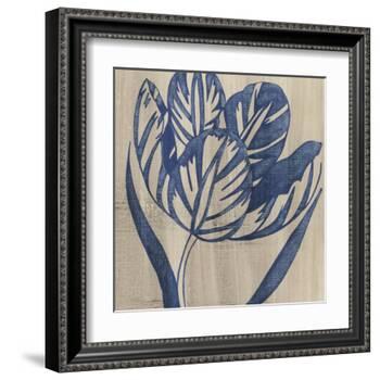 Indigo Tulip-Chariklia Zarris-Framed Art Print