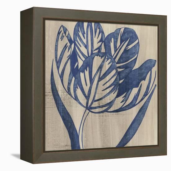 Indigo Tulip-Chariklia Zarris-Framed Stretched Canvas