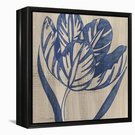 Indigo Tulip-Chariklia Zarris-Framed Stretched Canvas