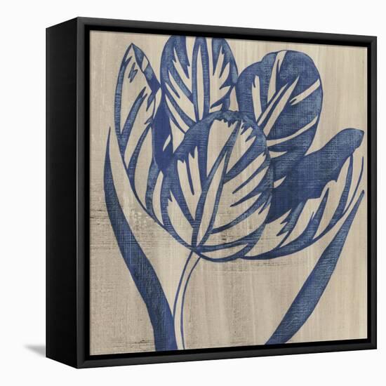 Indigo Tulip-Chariklia Zarris-Framed Stretched Canvas