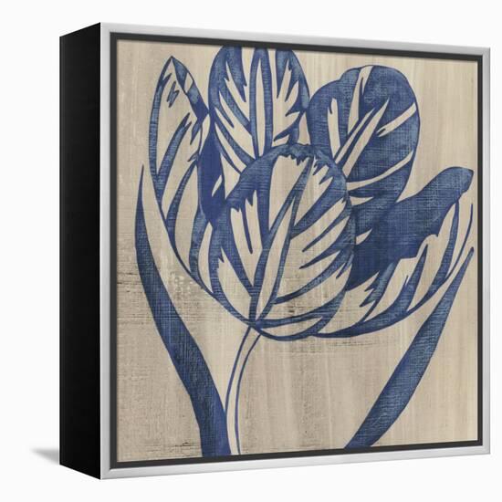 Indigo Tulip-Chariklia Zarris-Framed Stretched Canvas