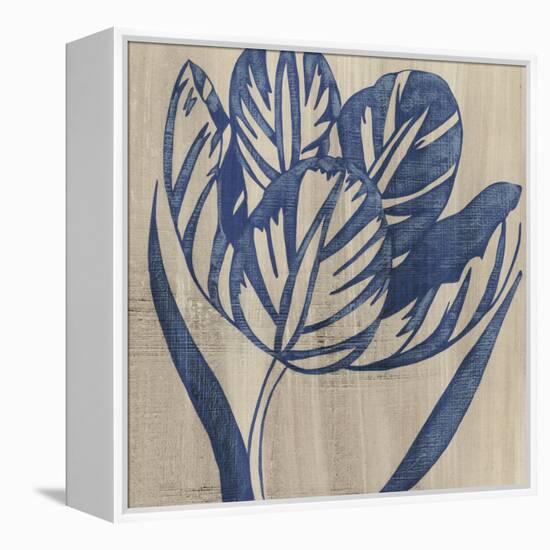 Indigo Tulip-Chariklia Zarris-Framed Stretched Canvas