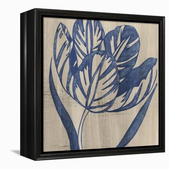 Indigo Tulip-Chariklia Zarris-Framed Stretched Canvas