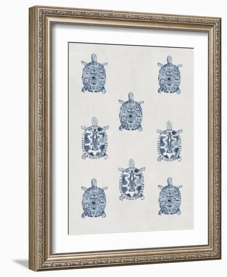 Indigo Turtles-Aimee Wilson-Framed Art Print