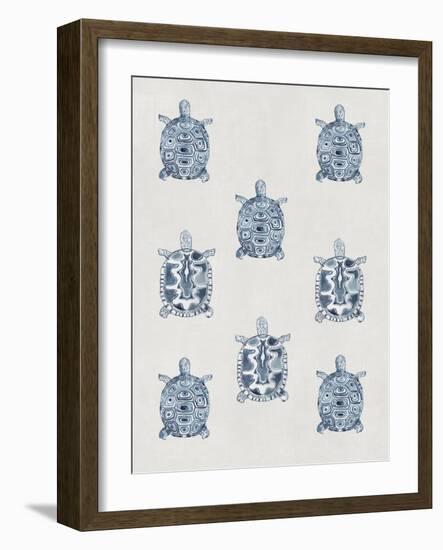 Indigo Turtles-Aimee Wilson-Framed Art Print