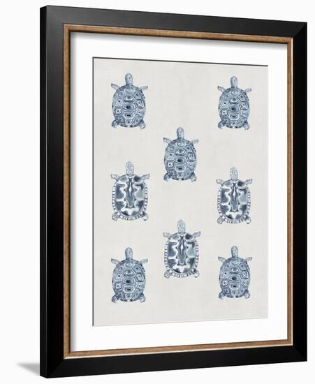 Indigo Turtles-Aimee Wilson-Framed Art Print