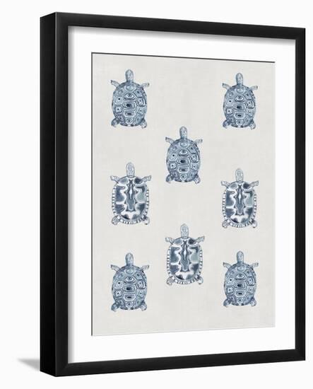 Indigo Turtles-Aimee Wilson-Framed Art Print