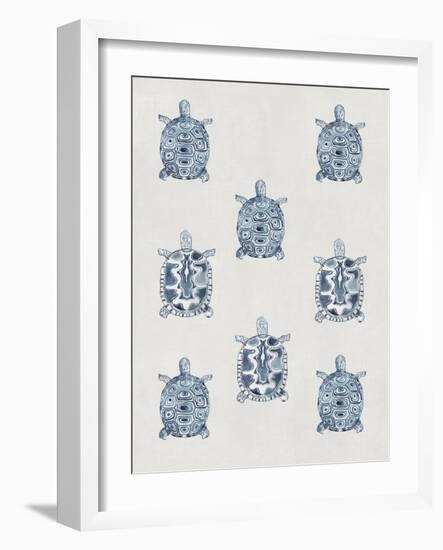 Indigo Turtles-Aimee Wilson-Framed Art Print