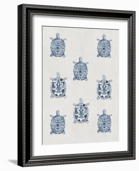 Indigo Turtles-Aimee Wilson-Framed Art Print