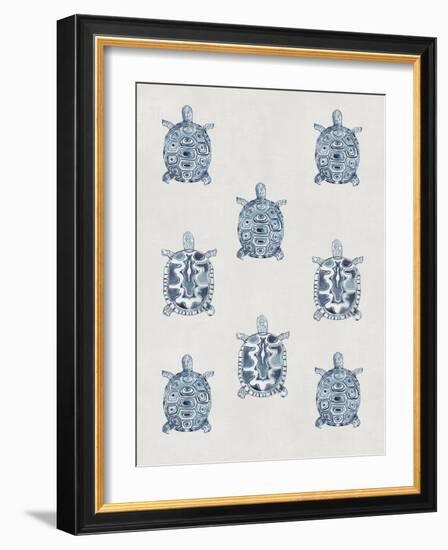 Indigo Turtles-Aimee Wilson-Framed Art Print