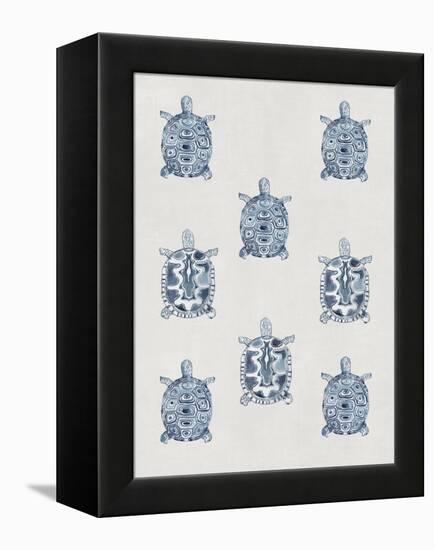 Indigo Turtles-Aimee Wilson-Framed Stretched Canvas