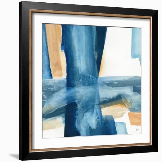 Indigo V-Chris Paschke-Framed Art Print