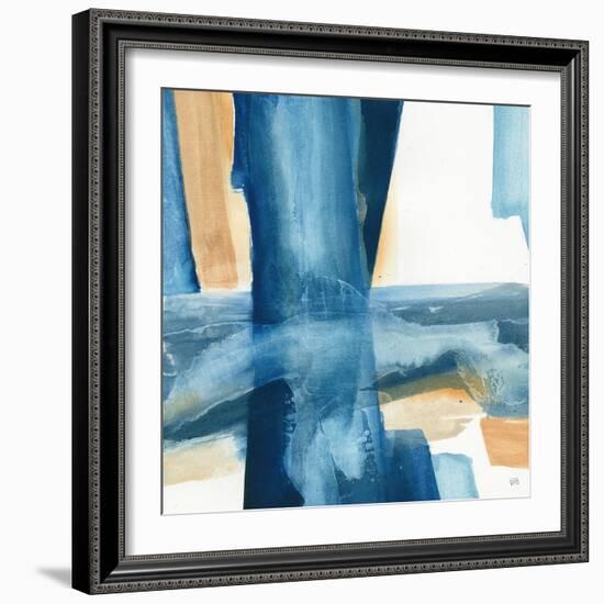 Indigo V-Chris Paschke-Framed Art Print