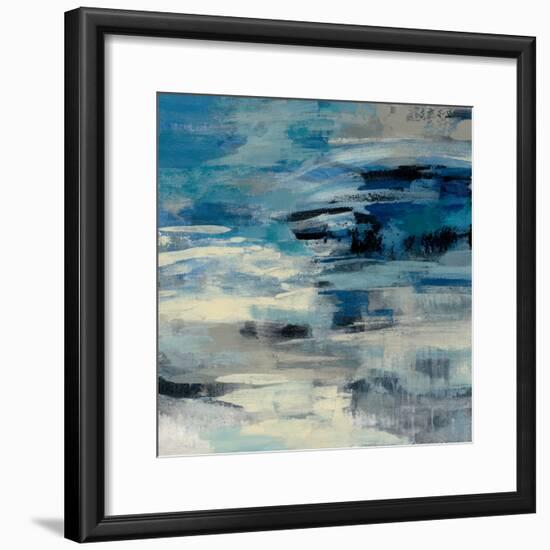 Indigo Wave-Silvia Vassileva-Framed Art Print